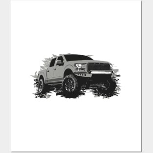 Lifted F150 pickup Posters and Art